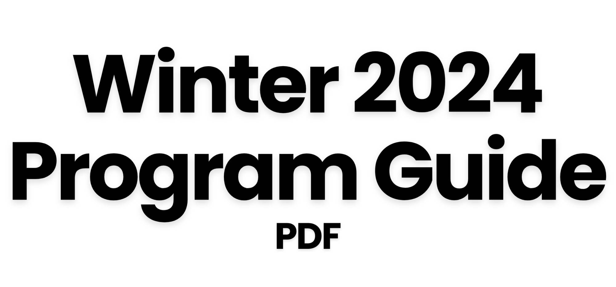 Winter 2024 Program guide pdf